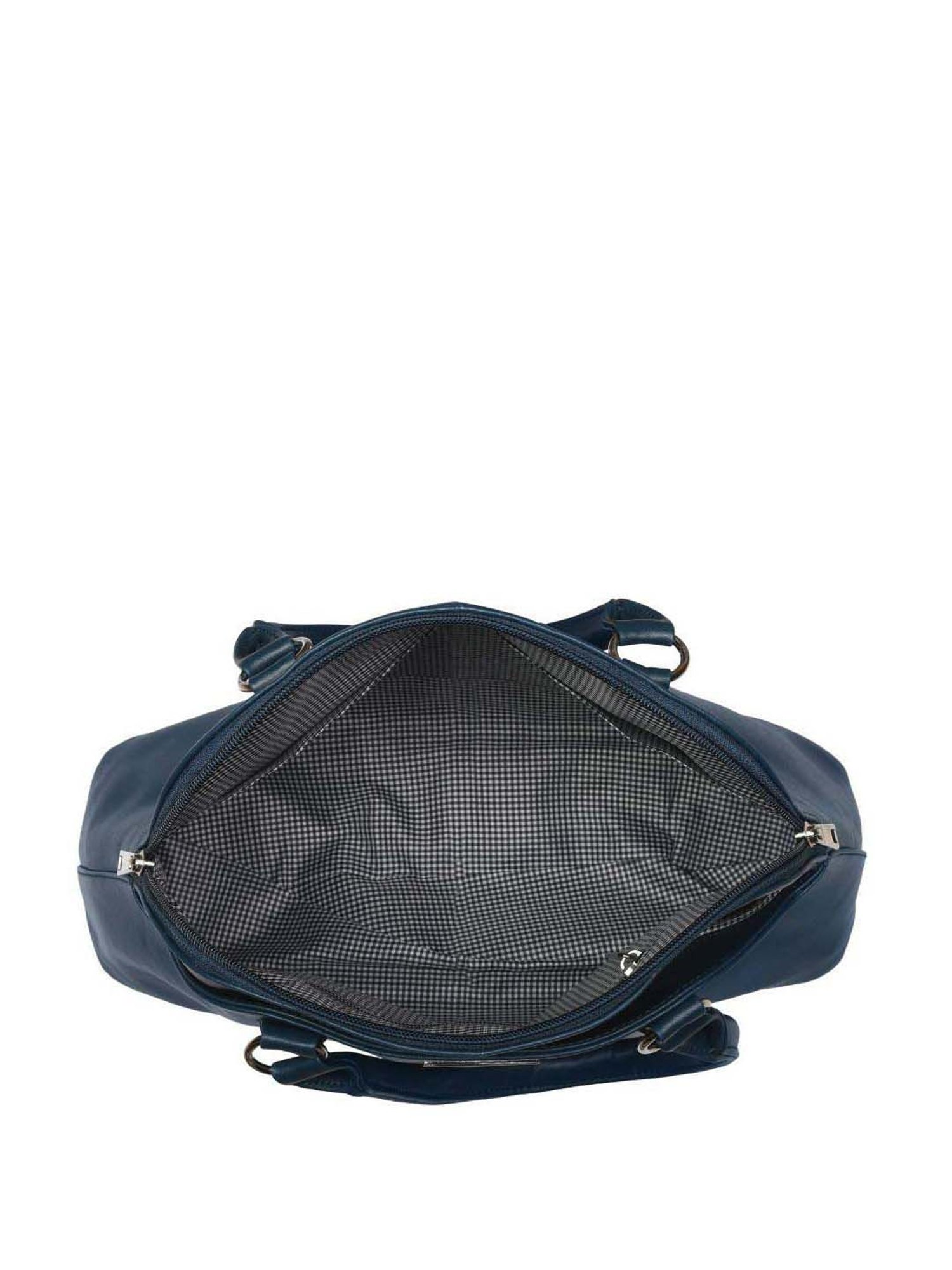 Toteteca Blue Solid Medium Handbag