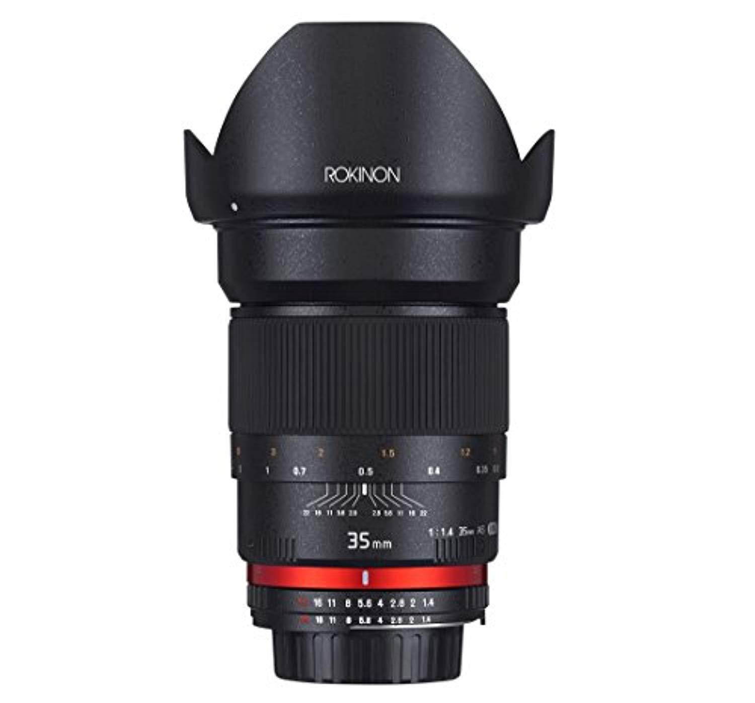 Rokinon 35mm f/1.4 Aspherical Wide Angle Lens (for Sony Alpha E-Mount Cameras)