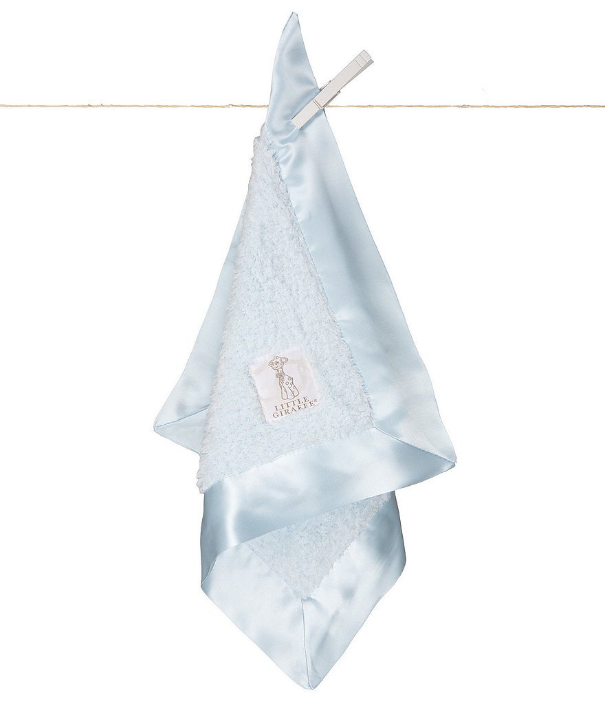 Little Giraffe Baby Satin Trim Chenille Blanket