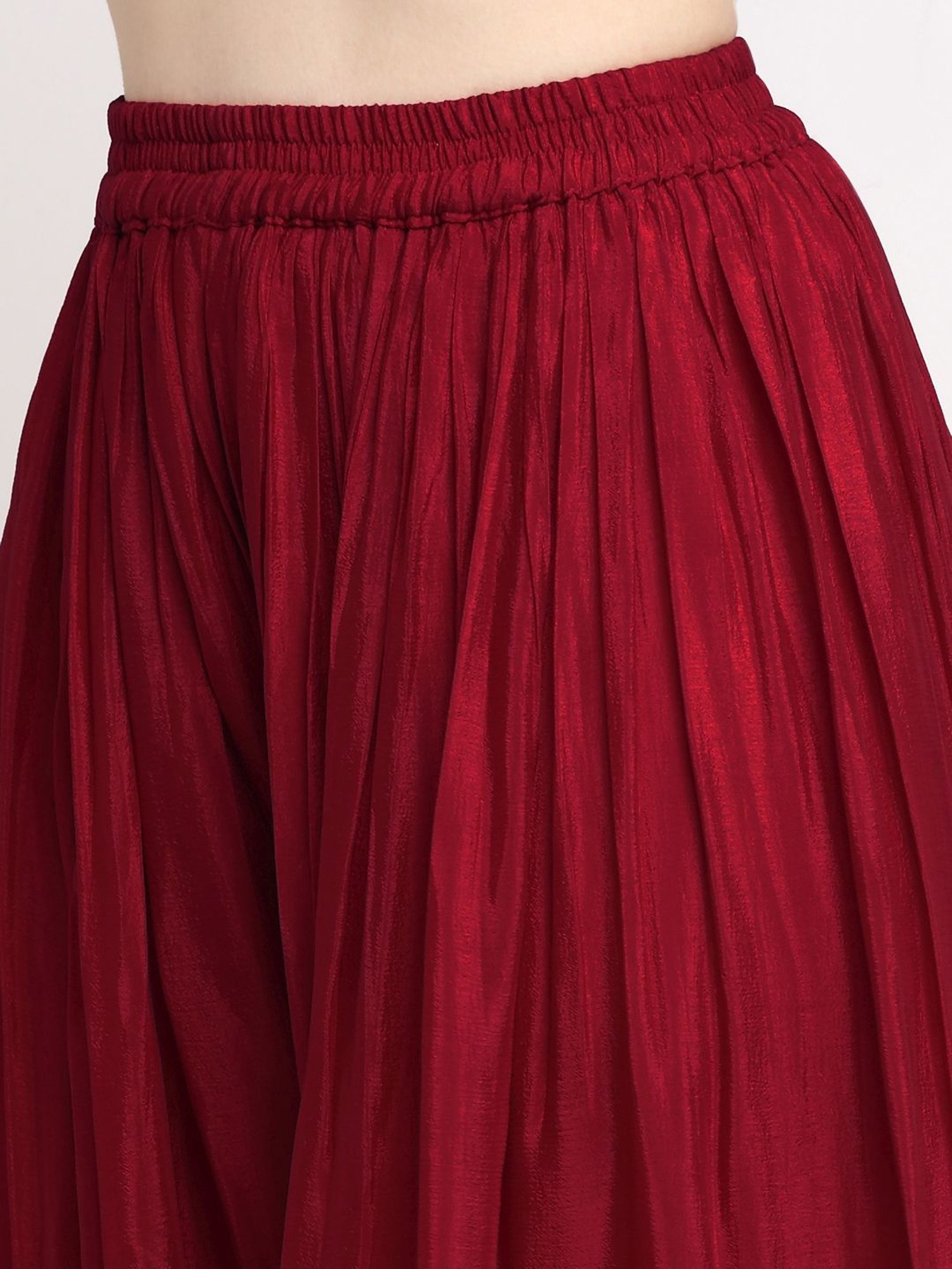 Stylee LIFESTYLE Maroon Embroidered Unstitched Dress Material