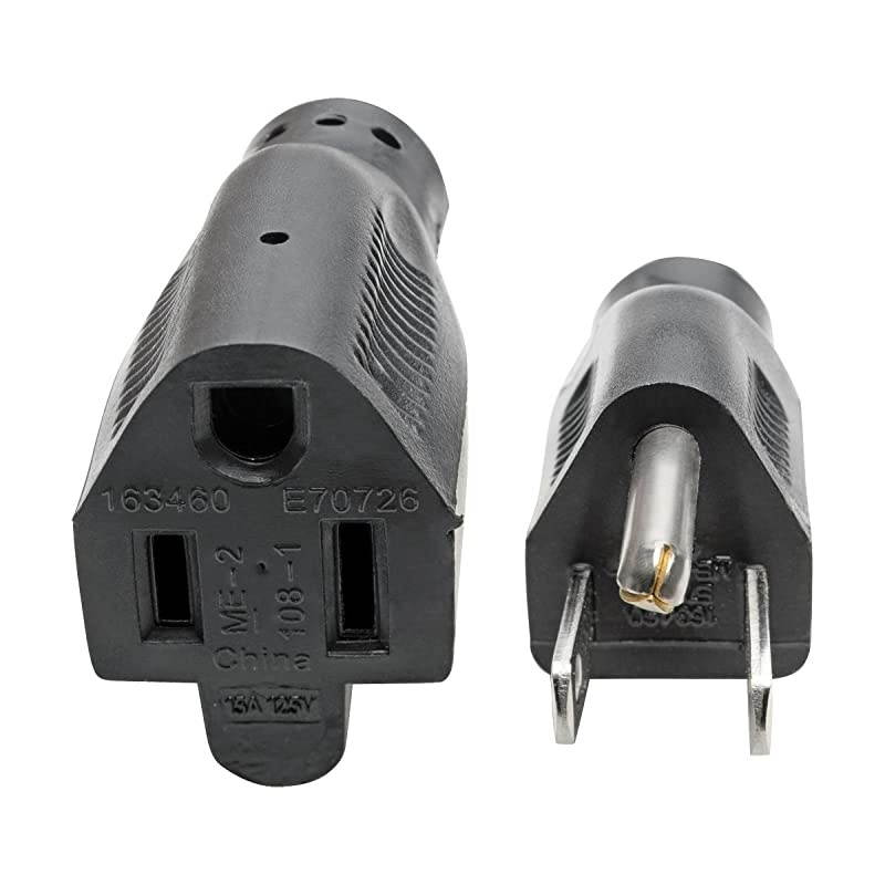 Power Cord Extension Cable Heavy Duty 14AWG 515P to 515R 15A 25 P024025 black