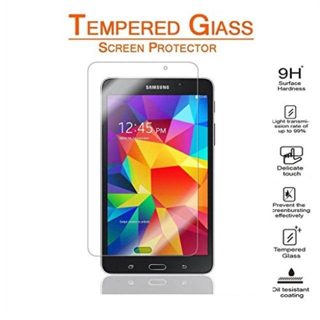 KIQ Premium Tempered Glass Screen Protector Self-Adhere Bubble-Free 9H Strong Impact Drop Protection Clear for Samsung Galaxy Tab 4 7 T230