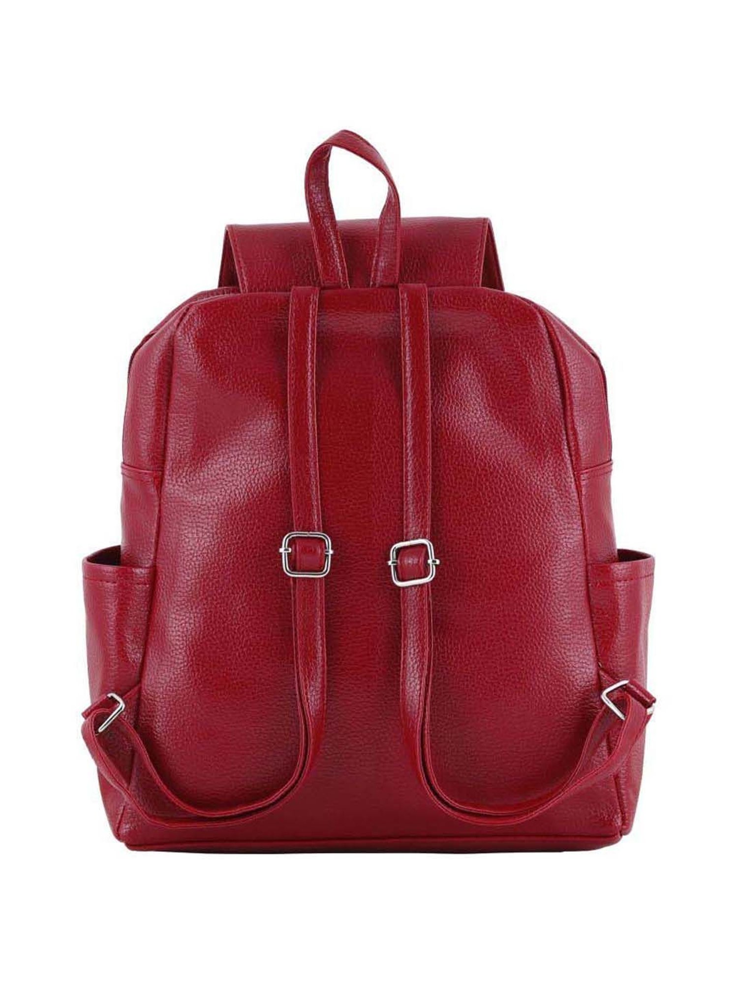 Toteteca Red Solid Large Laptop Backpack