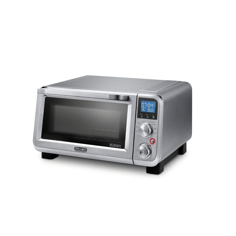 Toshiba MC25CEY-BS 6 Slice Small Stainless Convection Pizza Toaster Oven, Black