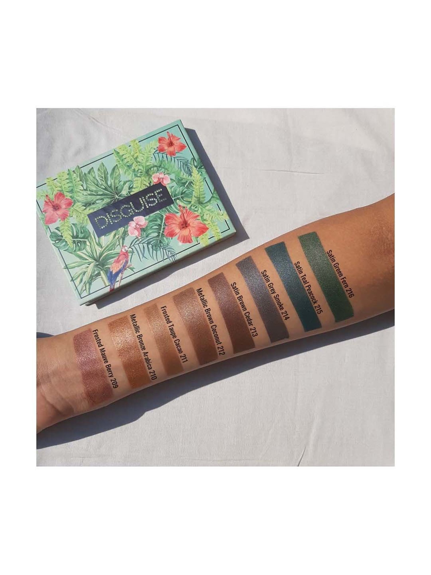 Disguise Cosmetics Satin Smooth Eyeshadow Squares Satin Green Fern 216 - 4.5 Gm