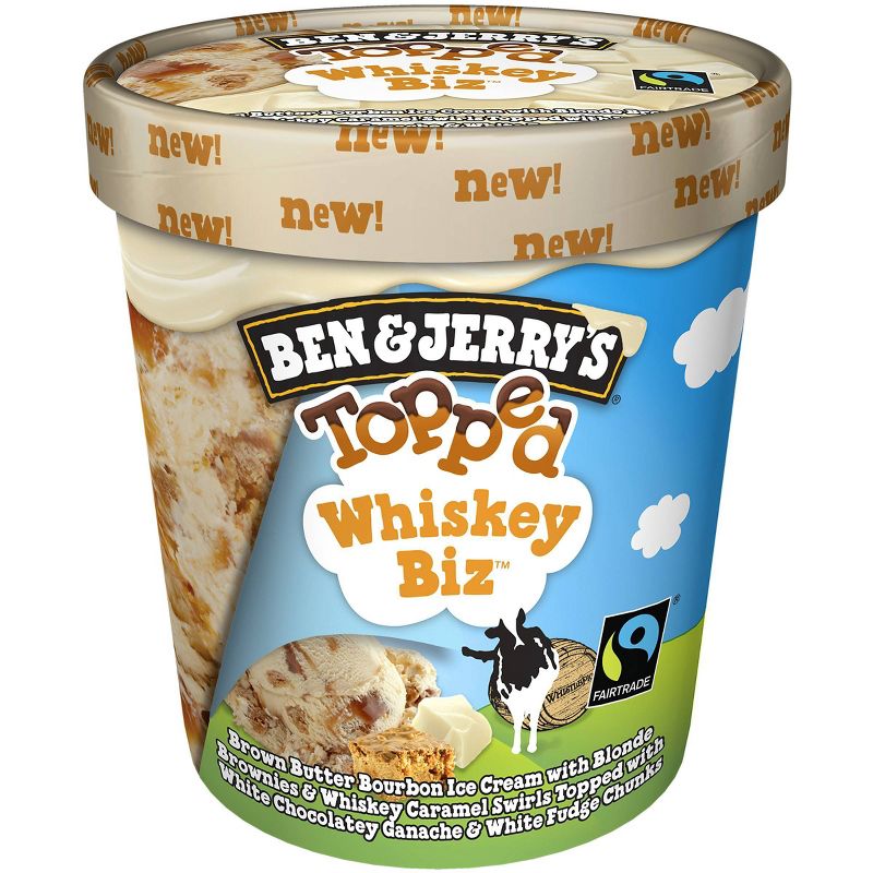 Ben & Jerry's Topped Whiskey Biz Ice Cream - 15.2oz