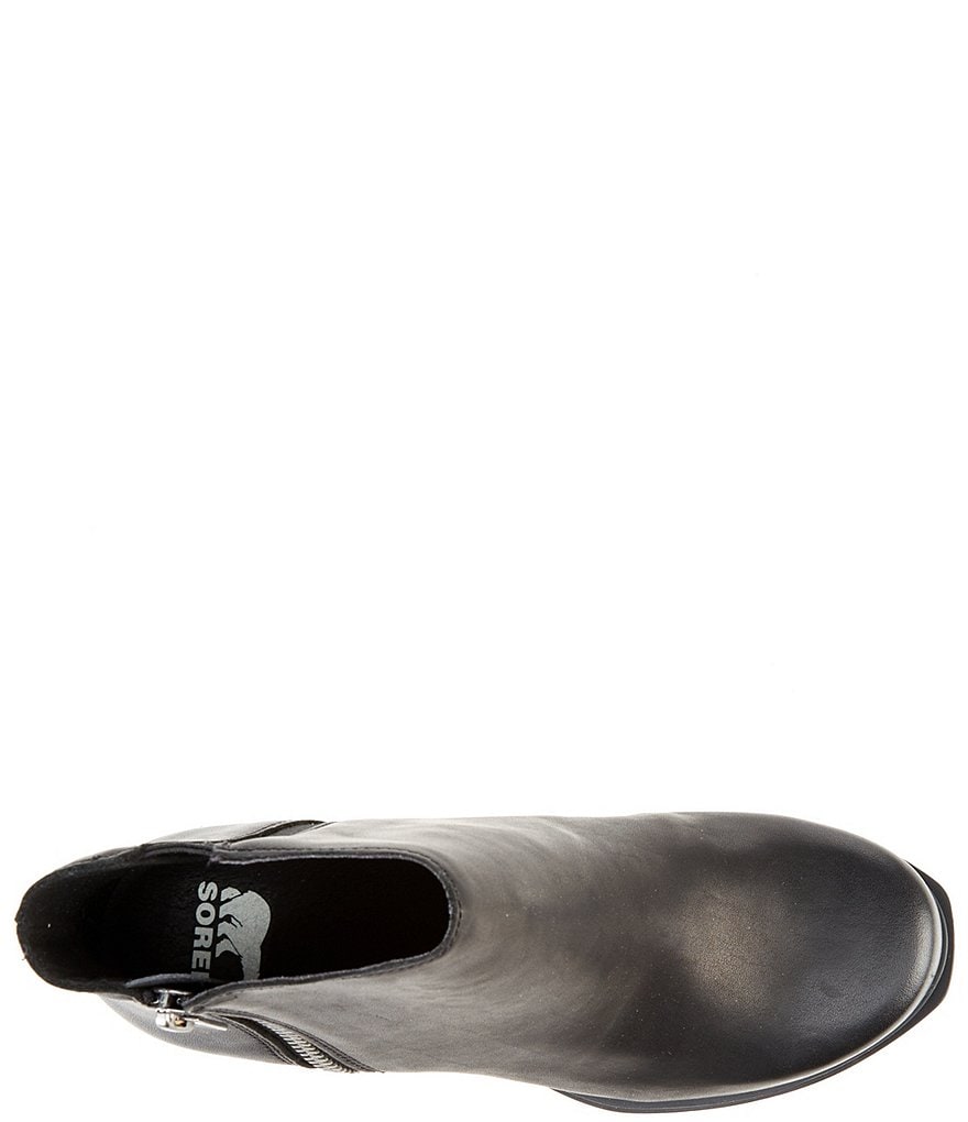 Sorel Joan of Arctic Waterproof Leather Wedge Zip Booties