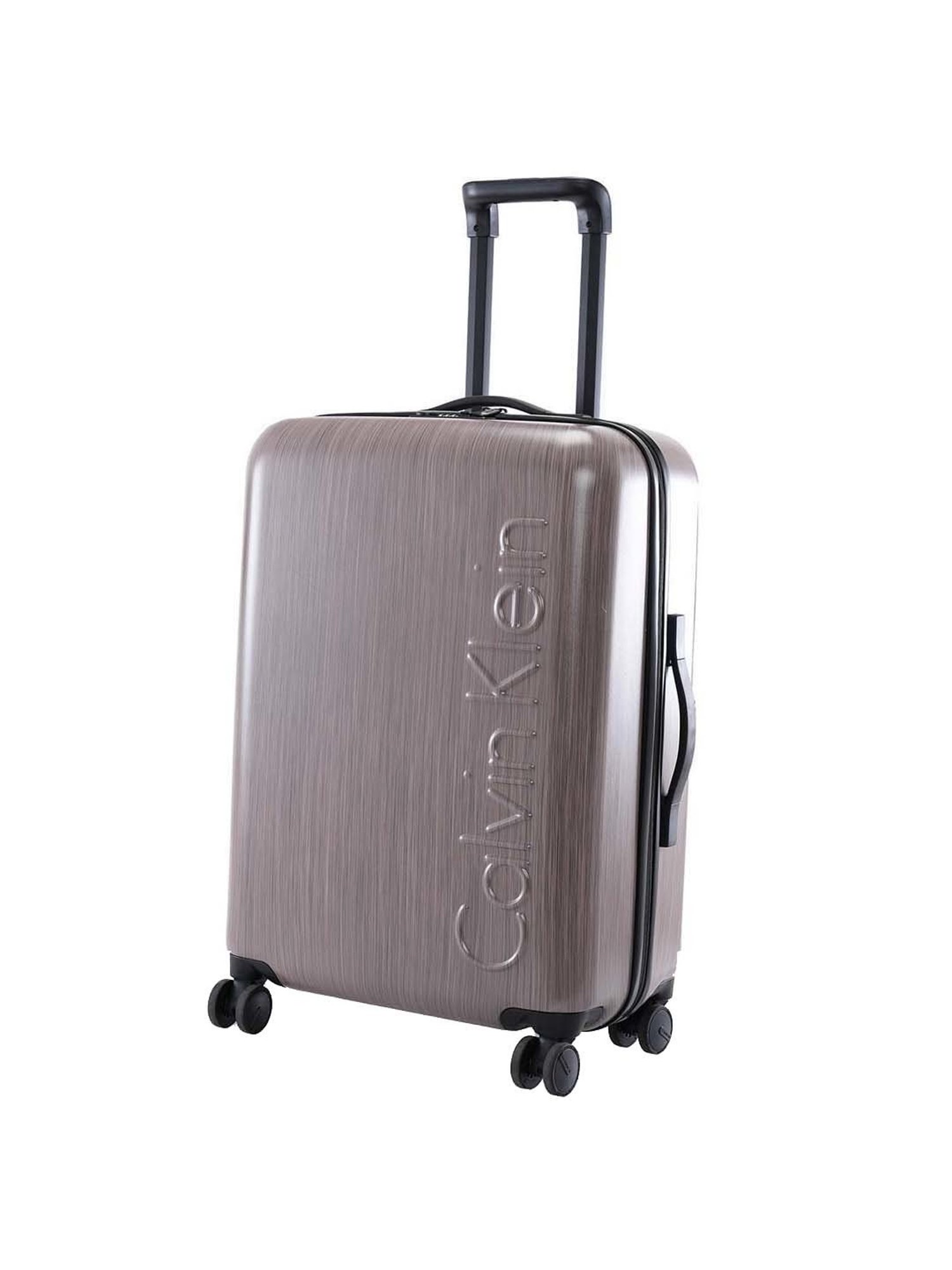 Calvin Klein Southampton Rose Gold Polycarbonate Hard Medium Trolley - 24 cms