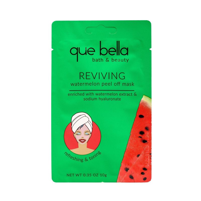 Que Bella Reviving Watermelon Peel Off Face Mask - 0.35oz