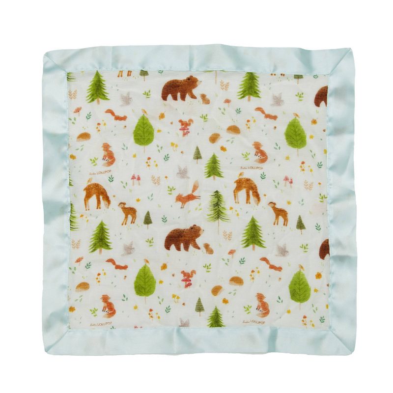 Loulou Lollipop Muslin Security Blanket - Forest Friends 2k