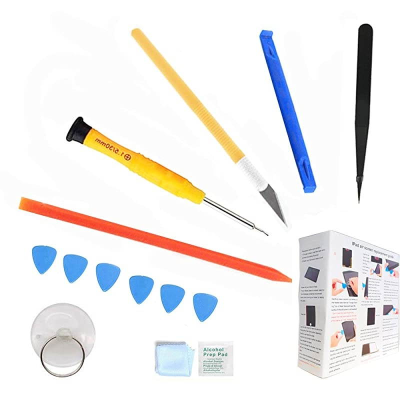 Touch Screen Replacement for iPad Air 1st Generation DigitizerOnly for A1474 A1475 A1476 with Home Button Full Repair Kit Camera Holder