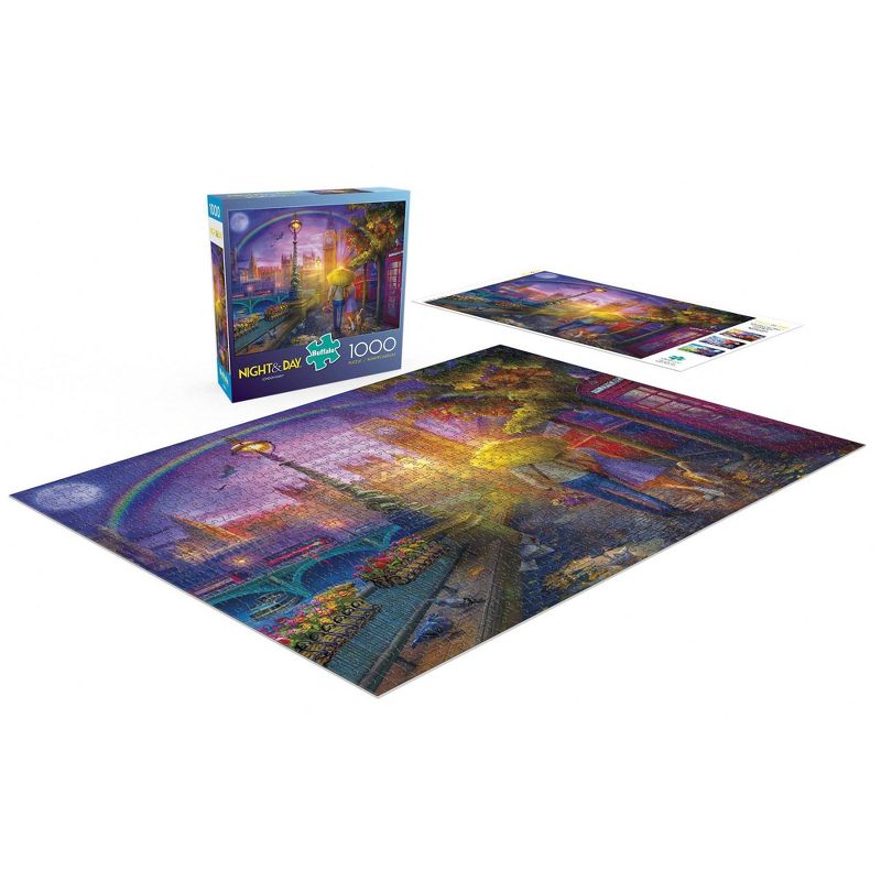 Buffalo Games Night and Day: London Rain Jigsaw Puzzle - 1000pc