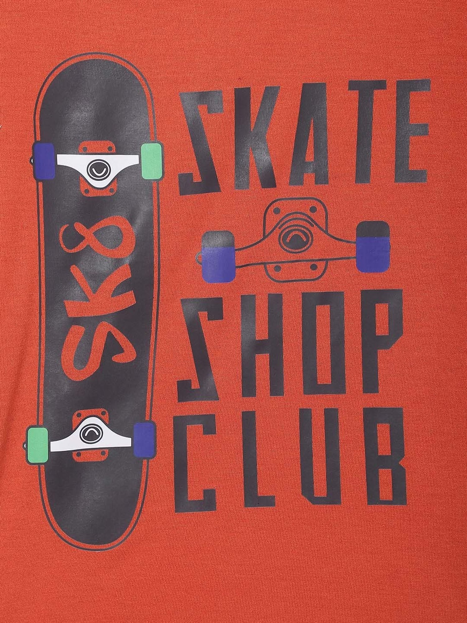 Vimal Jonney Kids Rust Printed T-Shirt Set