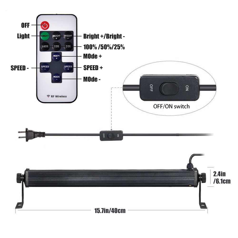 27W UV Purple Wall Washer Landscape Lights Stage Lighting Effect Light or DJ Party Christmas Light