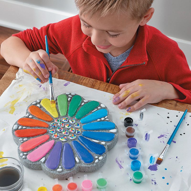 MindWare Paint Your Own Stepping Stone: Flower - Creative Activities -14 Pieces