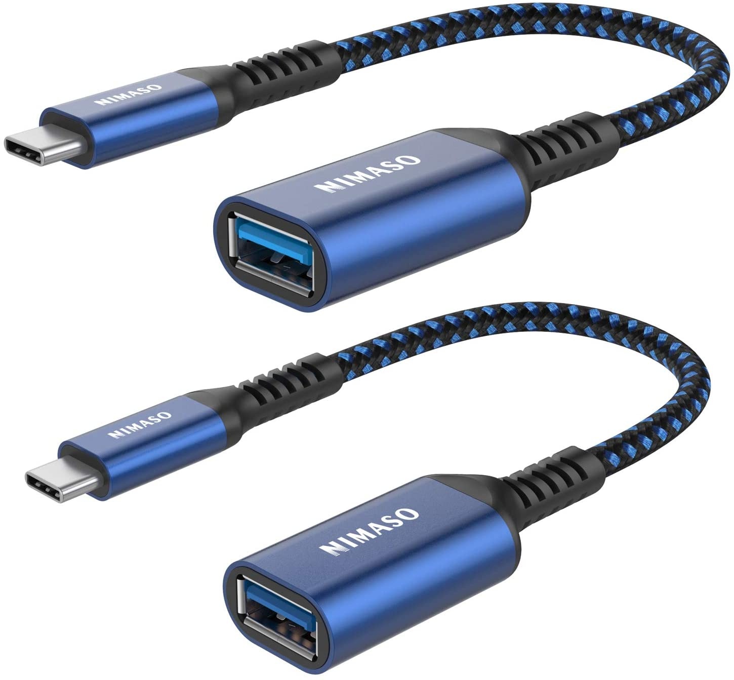 USB C to USB 3.0 Adapter [2 pack]NIMASO USB-C to USB AdapterUSB Type-C to USBThunderbolt 3 to USB Adapter OTG Cable for Macbook Pro/Air 2020/2018iPad Pro 2020Galaxy S20 S20+Google Pixel and More