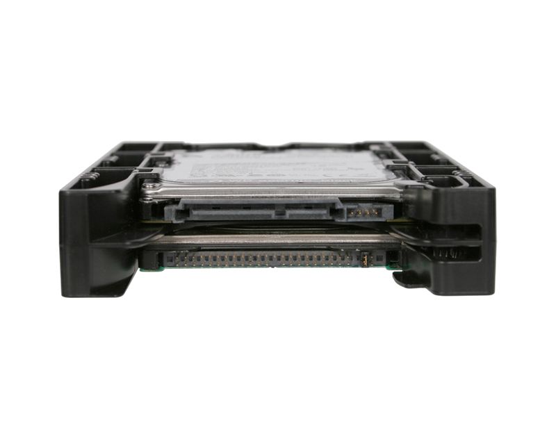 Icy Dock EZ-Fit Lite MB290SP-1B Drive Bay Adapter for 3.5" IDE, SAS, Serial ATA Internal - Black - 2 x HDD Supported - 2 x SSD Supported