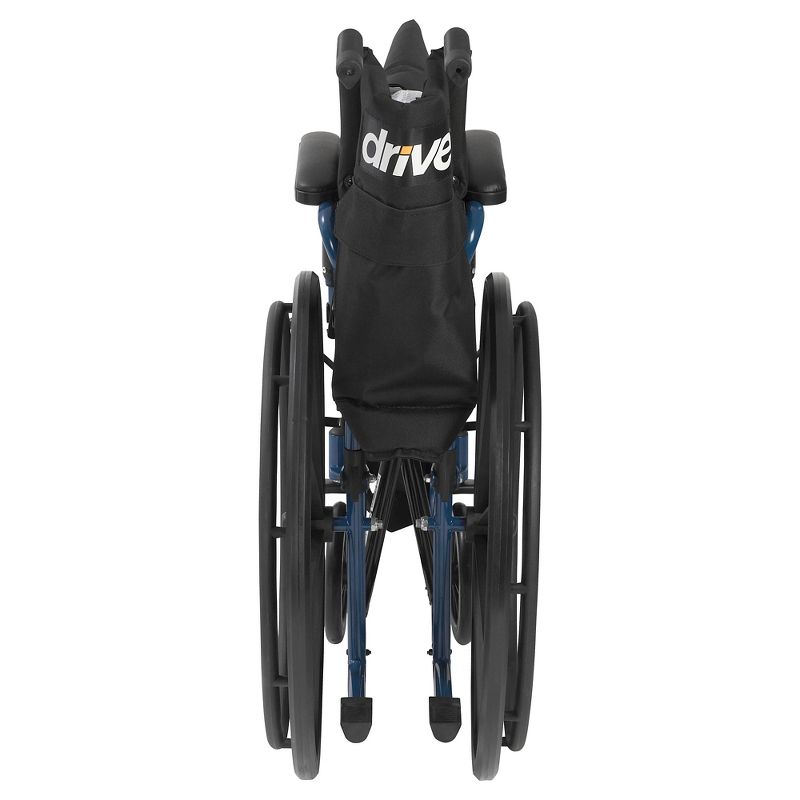 Drive Medical Blue Streak Wheelchair with Flip Back Desk Arms, Swing Away Footrests, 20" Seat