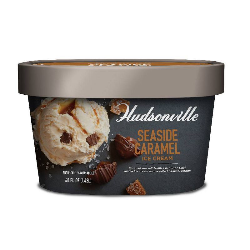 Hudsonville Sea Side Caramel Ice Cream - 48oz
