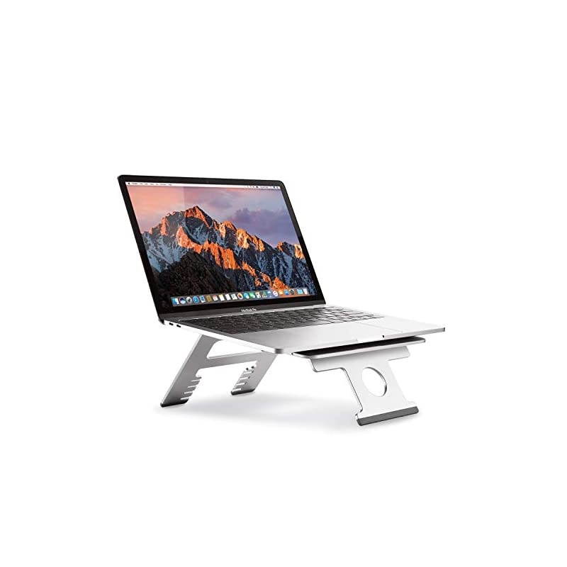 Stand Foldable Multi Functional Aluminum Ergonomic Portable Riser Adjustable Stand Holder for MacBook Pro Air HP Dell Lenovo Samsung Acer Huawei MateBook