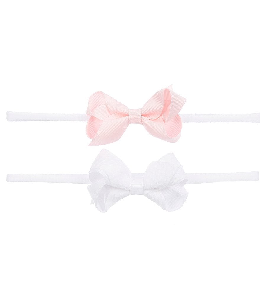 Starting Out Baby Girls Mini Grossgrain 2-Pack Bows