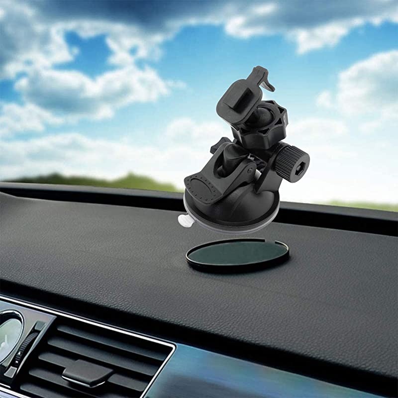 Dashboard Adhesive Mounting Disk Circular Adhesive Sticky Suction Cup Base Adapter Plate for Car Dash Cam Garmin Tomtom GPS Nav Smartphone Console Disc 2 Pcs Diameter 28 inch