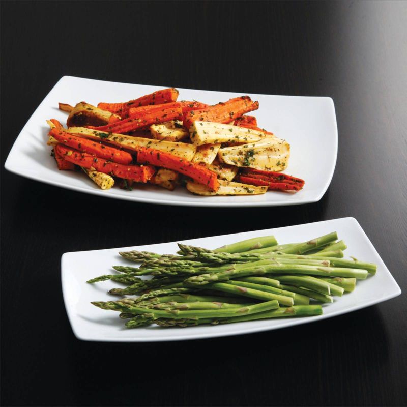 Gibson Home 2pc Ceramic Gracious Serving Platter Set