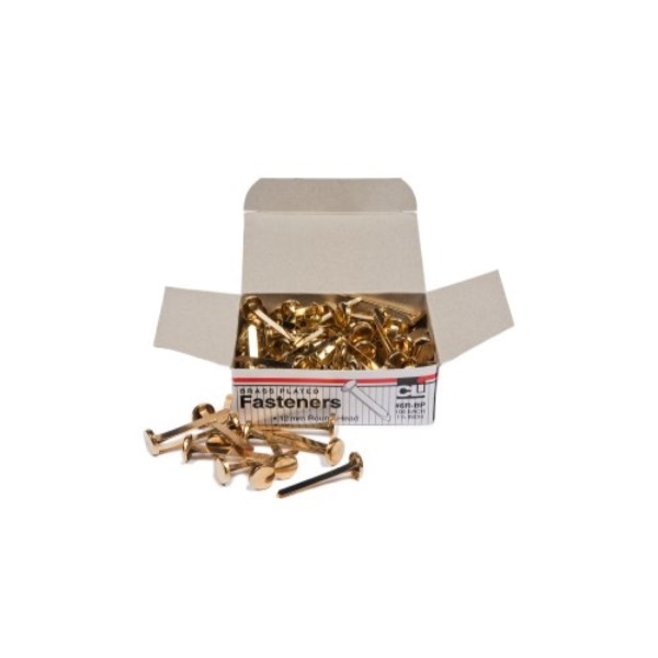 Brass Paper Fasteners 1 1/2 100/Box