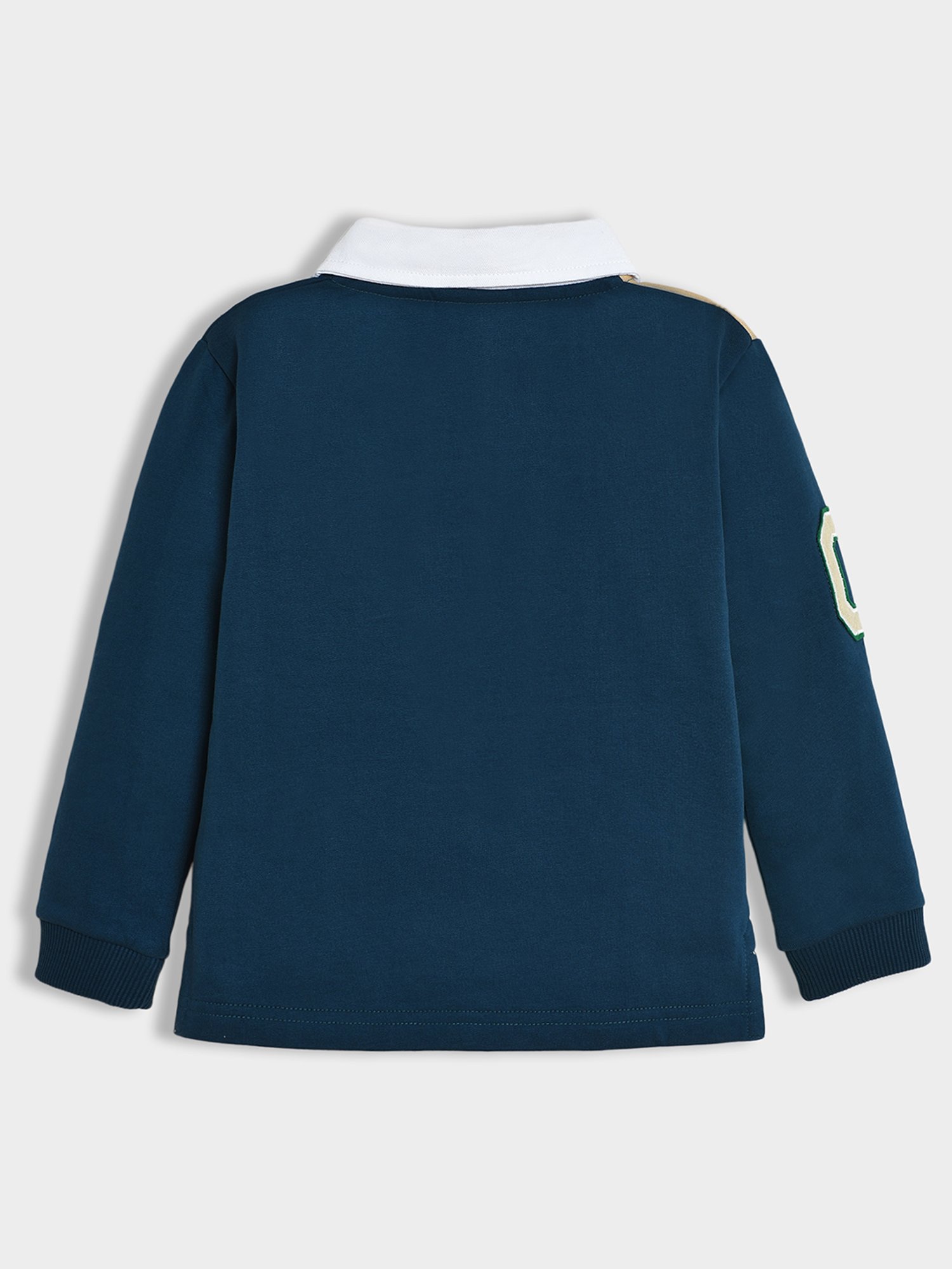 MiArcus Boys Multicolor Color Block Full Sleeves Polo T-Shirt