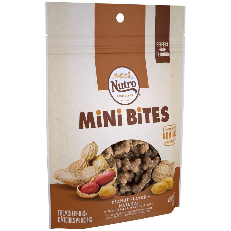 Nutro Feed Clean Mini Bites Peanut Butter Dog Treats - 8oz