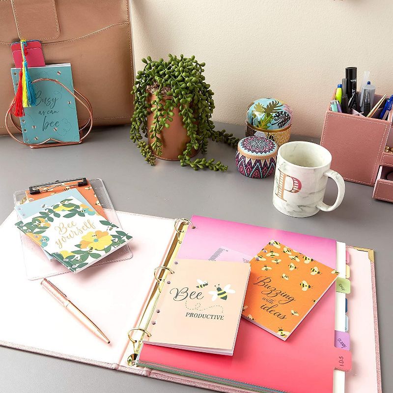 Paper Junkie 6 Pack A6 Refill Paper, Colorful Note Pads, 6 Designs (4.13 x 5.76 inches)