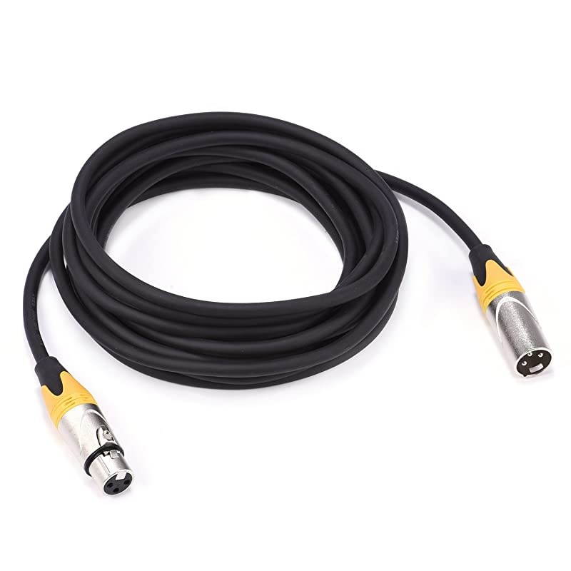 165 ft Flexible DMX Cable 3 Pin Signal XLR Male to Female Cable Wire for Stage Lighting DJ Lights 4 Packs