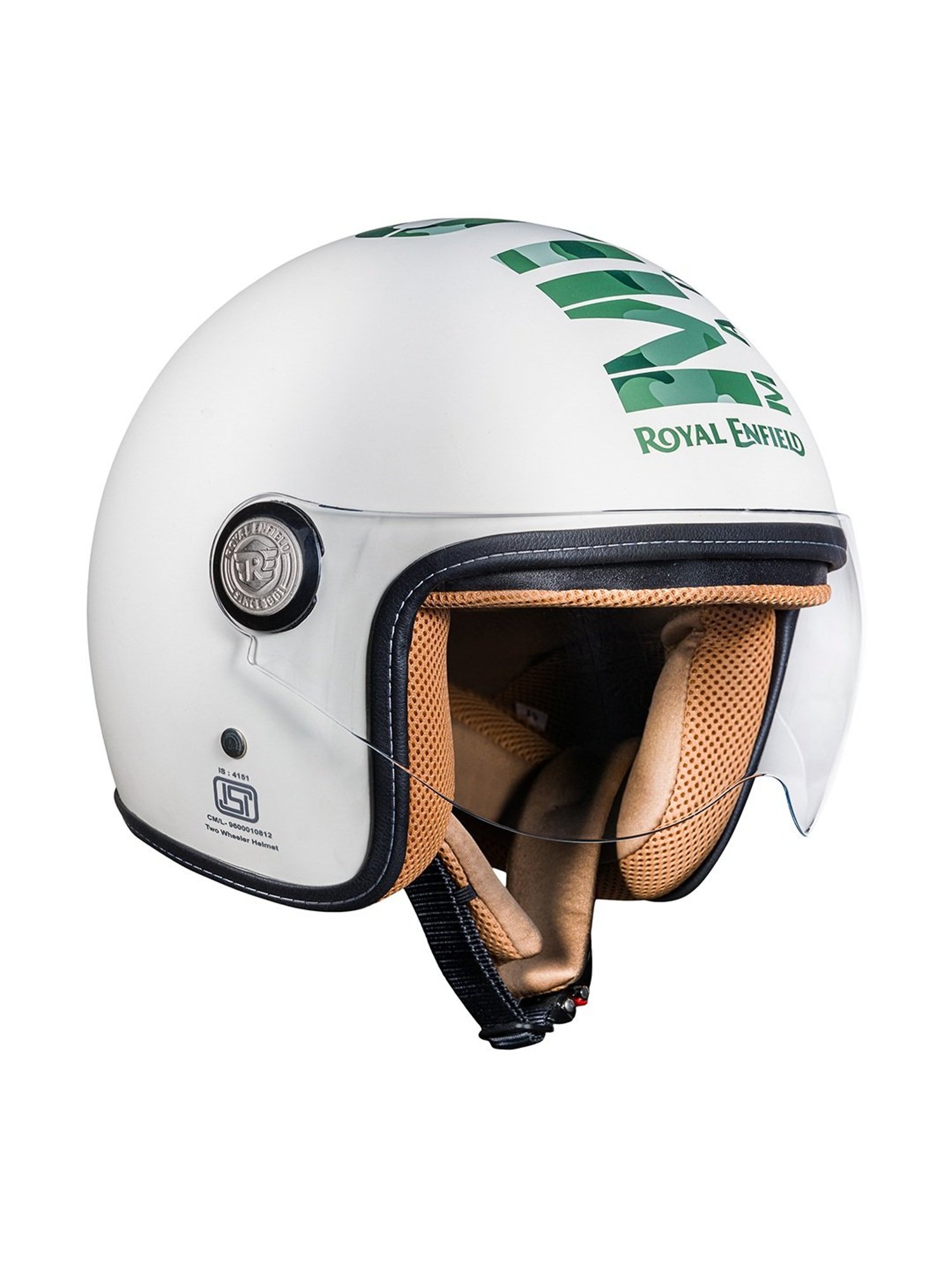 Royal Enfield Chopper Open Face MLG Helmet Off White XL