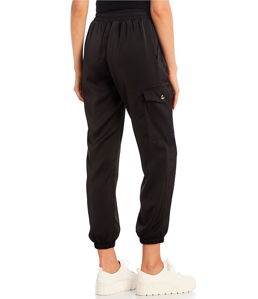 Angie High Rise Stripe Cargo Jogger Pants