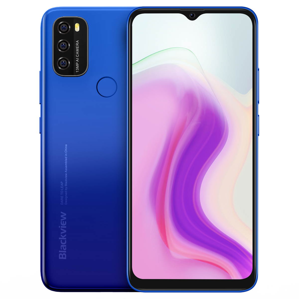 Blackview A70 mobile, 3GB + 32GB, 5380mAh, Android 11.0, Octa Core, 4G, 6.51 "HD + 13MP Rear camera, Facial ID, Fingerprint recognition