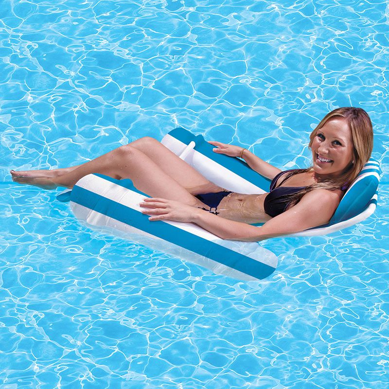 SwimWays Terra Sol Sonoma All Weather Rattan Swimming Pool Chaise Lounge Float