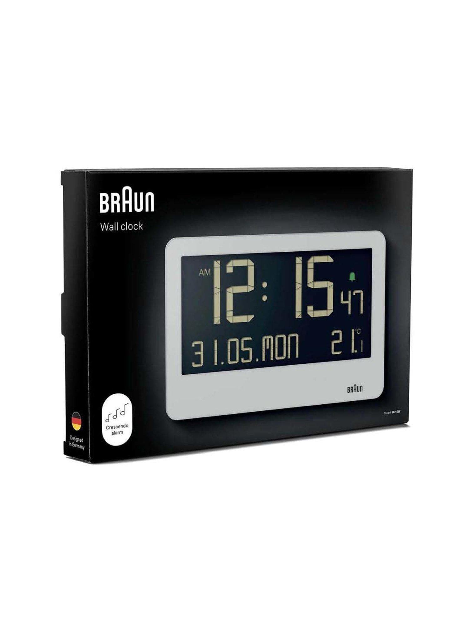 Braun White Classic Analog Alarm Clock