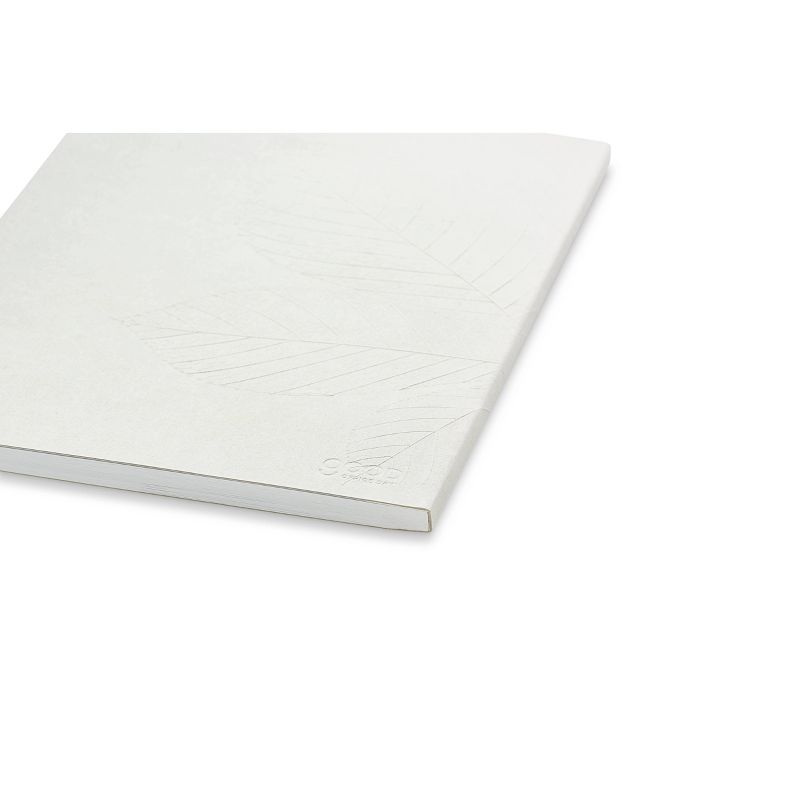 128 page College Ruled 1 Subject Spiral Notebook 10"x7.5" Debossed Gray - Good Office Day