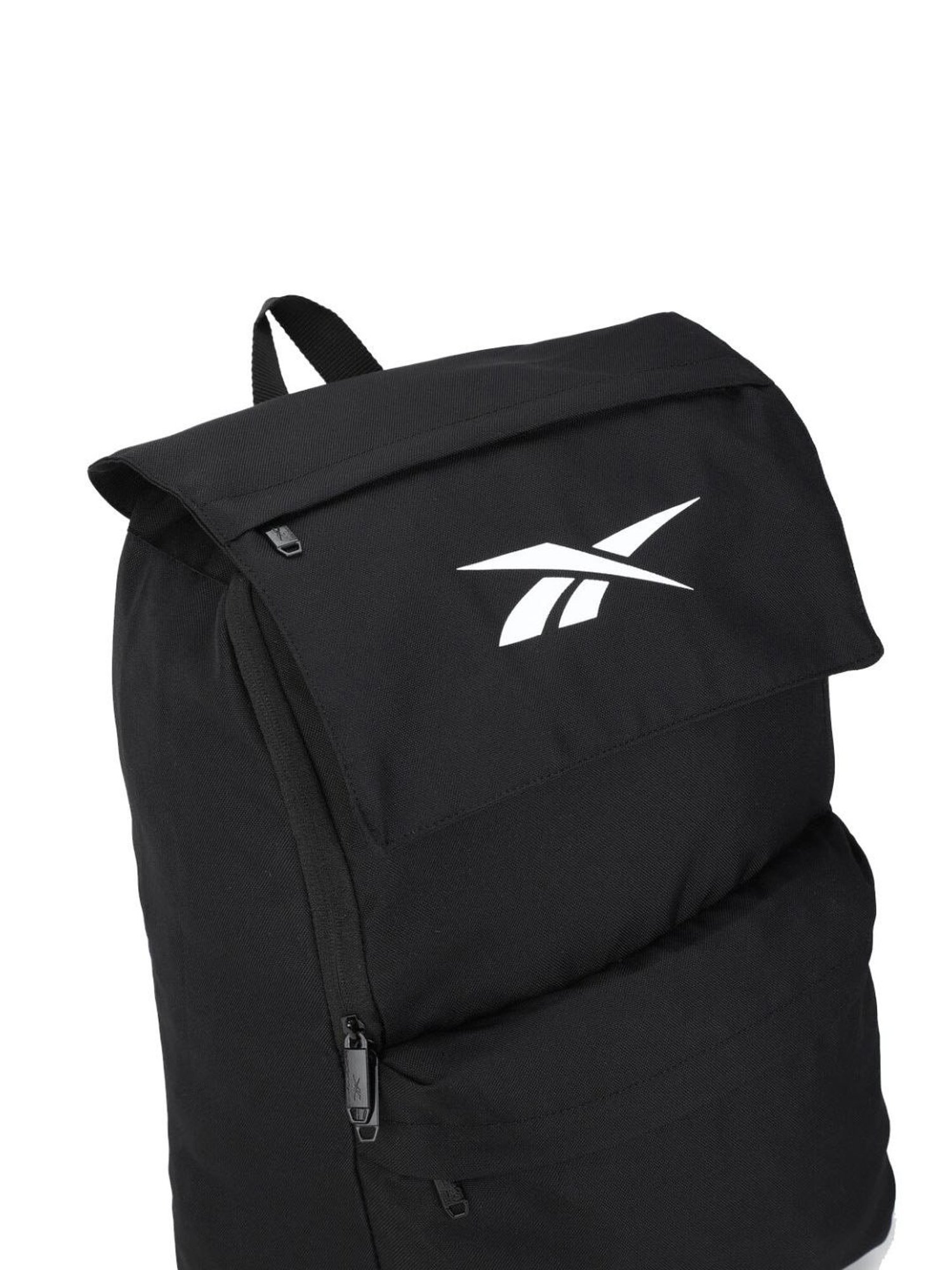 Reebok Black Polyester Solid Backpack