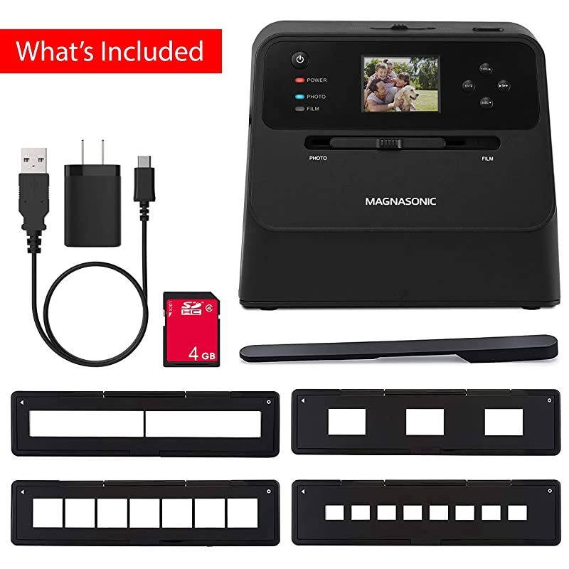 AllinOne Film amp Photo Scanner 14MP Resolution Converts 4x6 Photos 35mm110126 Film amp 135 Slides into Digital JPEGs Vibrant 24quot LCD Screen Fast Scanning FS60