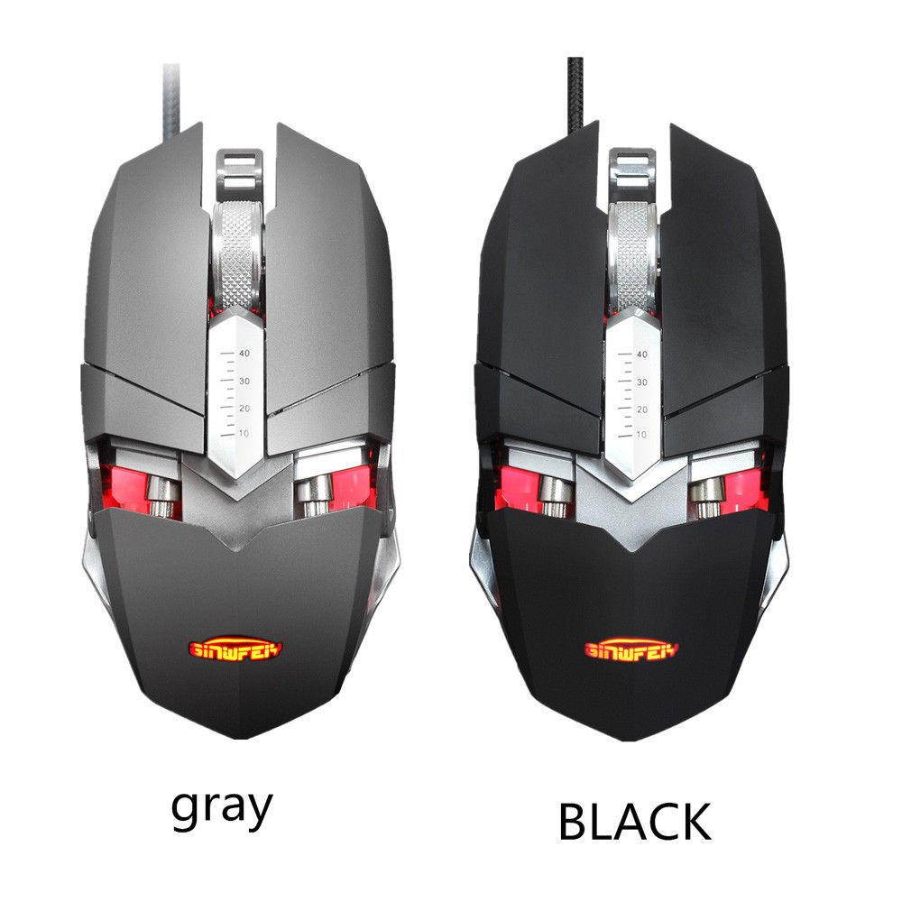 Professional 4000DPI 9D USB Wired Gaming Mouse Mice Optical LED For PC Laptop
