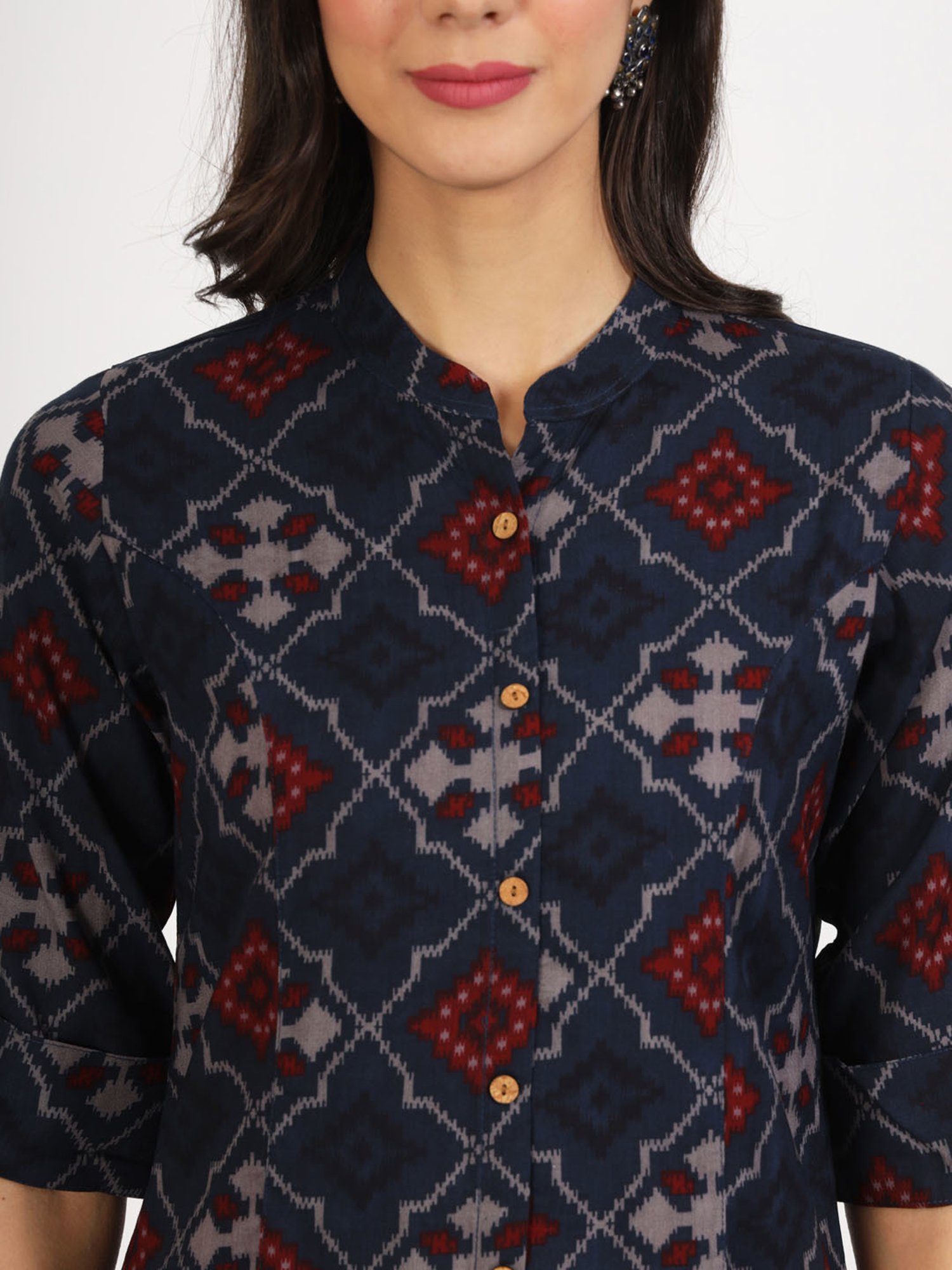 Divena Navy Printed Tunic