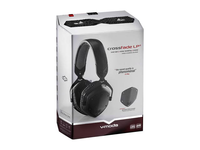 V-Moda XFL2V-U-MBLACK Crossfade LP2 Special Edition Matte Black Metal Headphone