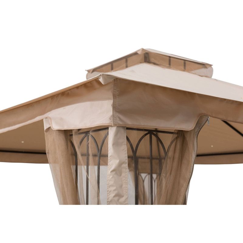 8.5' Elysium Attached Louvered Pergola - Vita