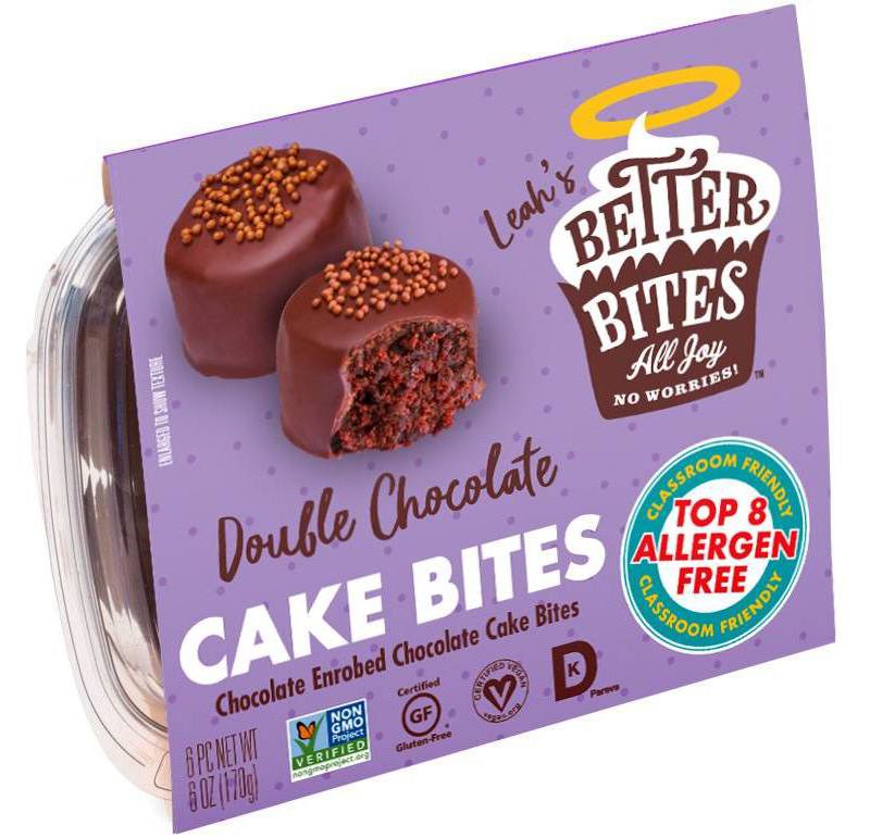 Better Bites Gluten Free Double Chocolate Chip Cake Bites - 6ct