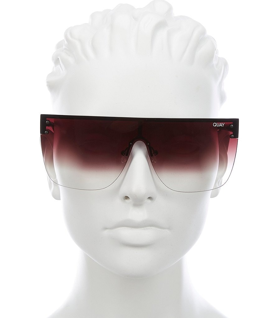 Quay Australia Blocked Shield Sunglasses