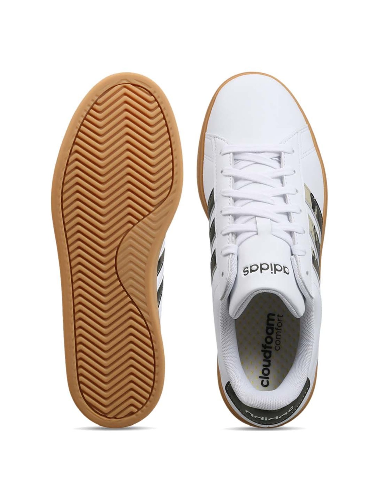 Adidas Men's GRAND COURT White Tennis Shoes