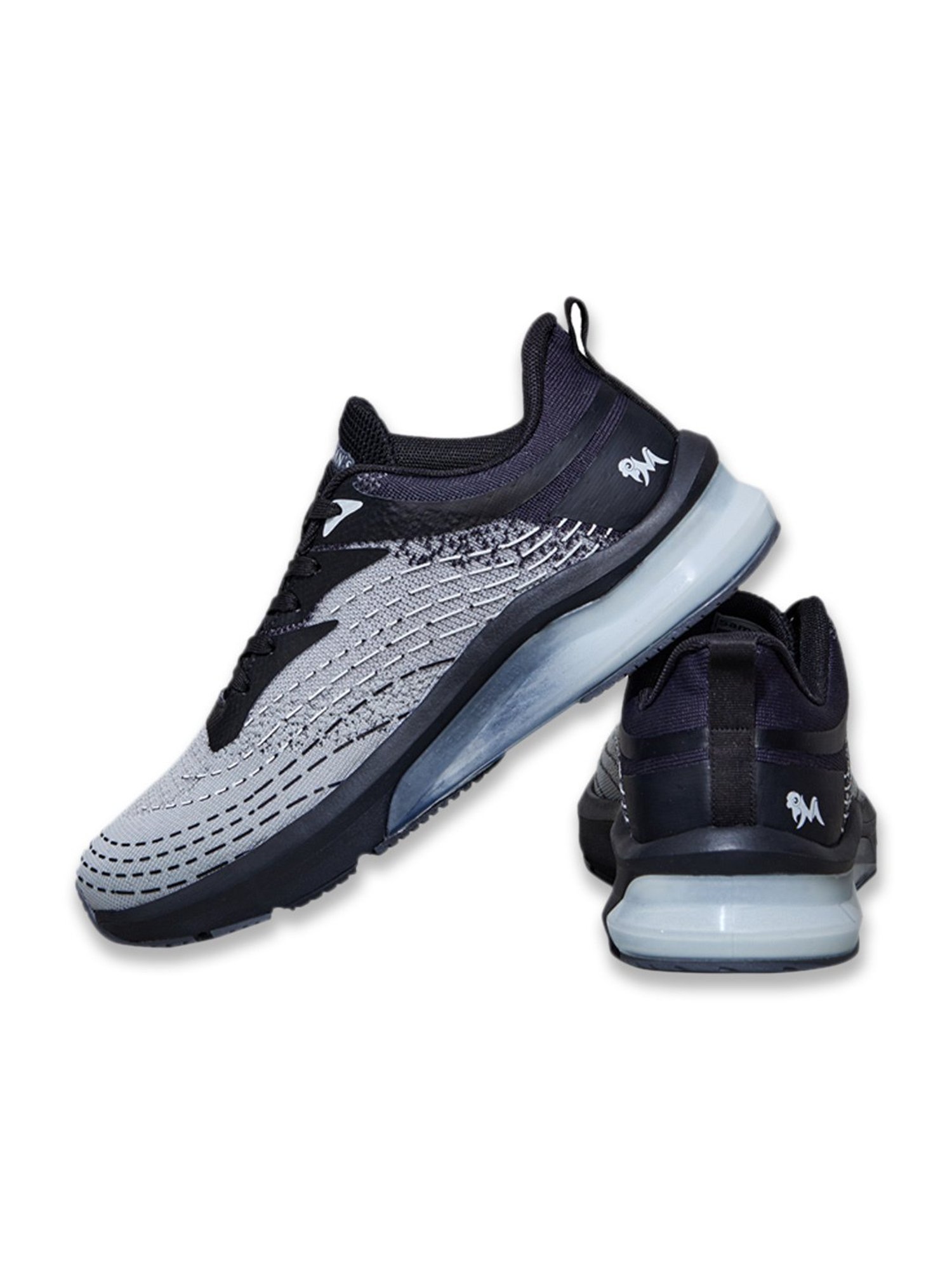 Neemans Men's The Comfornauts Steel Grey & Black Running Shoes