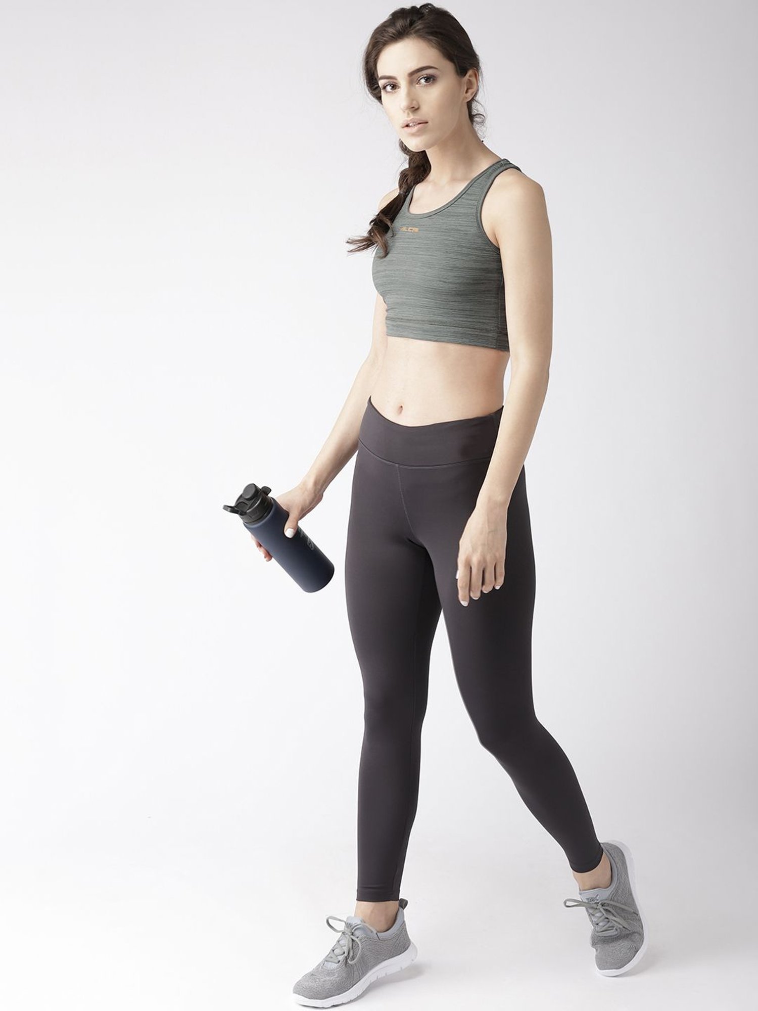 ALCIS Olive Non Wired Non Padded Sports Bra