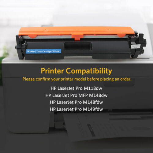 Compatible Toner Cartridge Replacement for HP 94A 94X CF294A for HP Laserjet Pro M118dw MFP M148dw MFP M148fdw Printer (Black, 2-Pack)